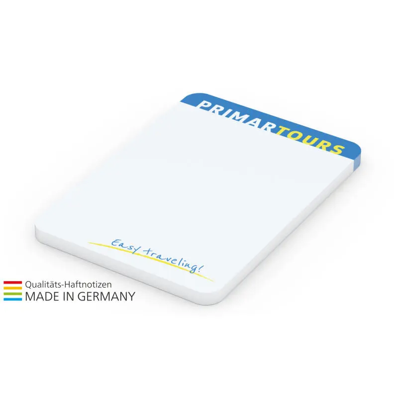Plus-Round-Haftnotizen 94 x 66, personalisierbar inkl. 4C-Druck