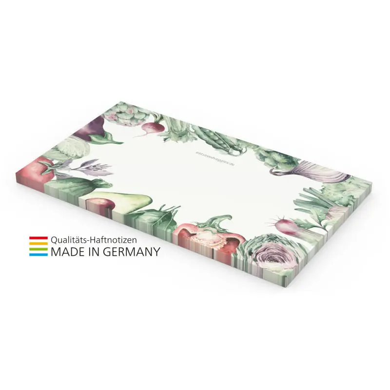 Recycling Haftnotizen Plus 125x72mm, umweltfreundlich mit Farbdruck