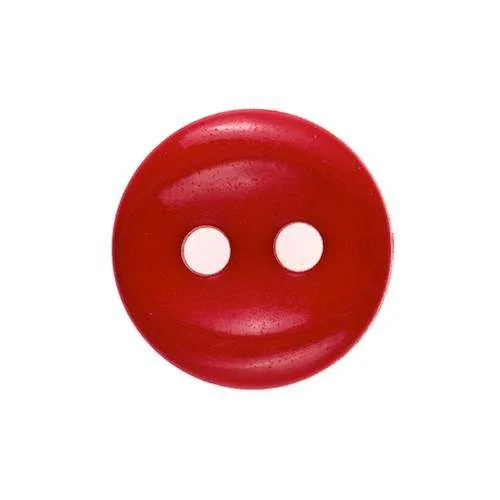 Blusenknopf Rot – Kunststoffknopf KP-13