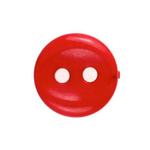 Blusenknopf Rot – Kunststoffknopf KP-13