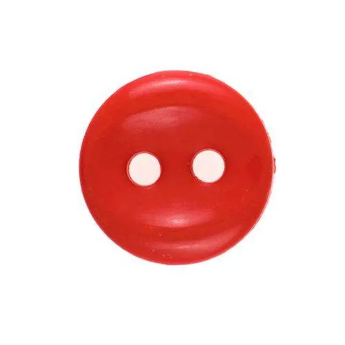 Blusenknopf Rot – Kunststoffknopf KP-13