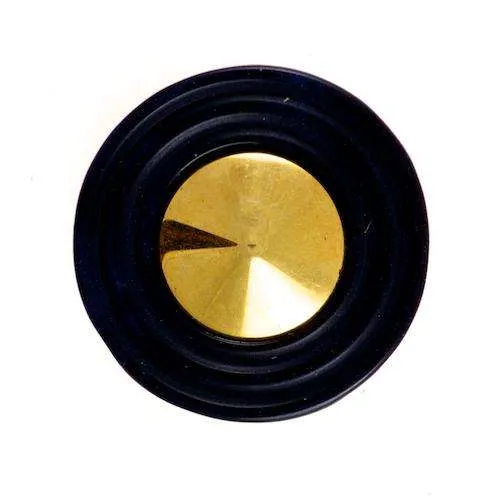 Blusenknopf Schwarz Gold – Kunststoffknopf BL-21