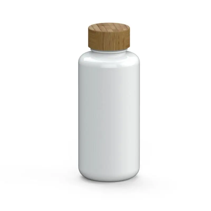 Weiße Natur-Wasserflasche, 1 Liter – Ideal für Alltag und Outdoor