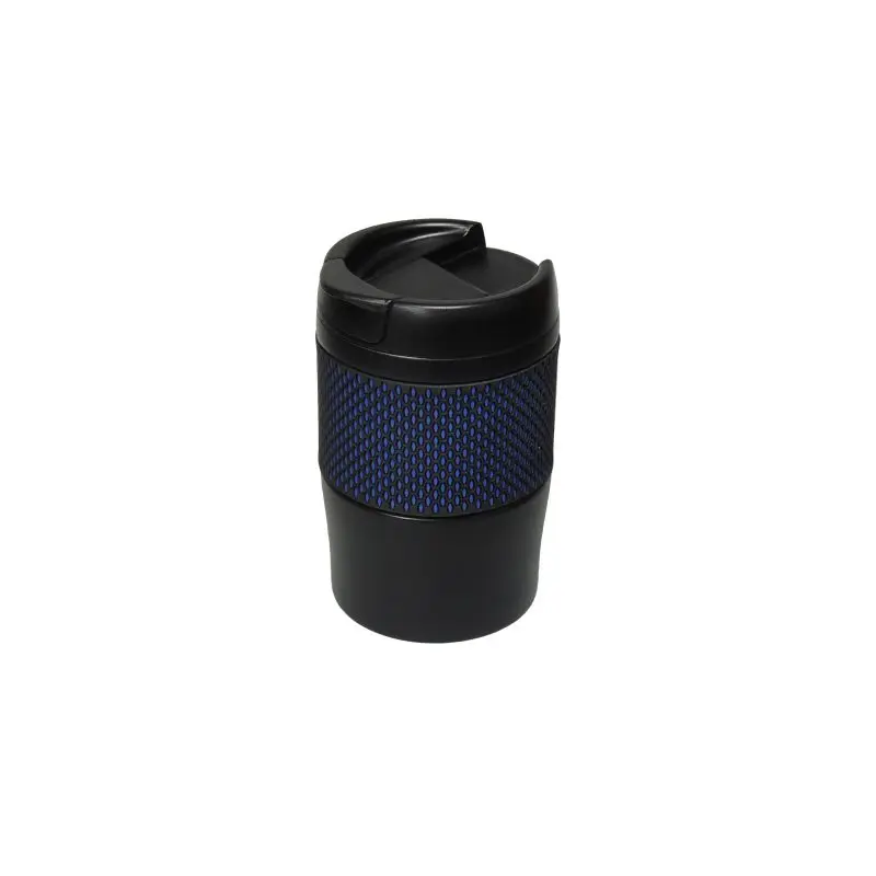 Temptation Isolierbecher 300ml mit Manschette - Klein, Schwarz-Blau: Kompakt & Stilvoll