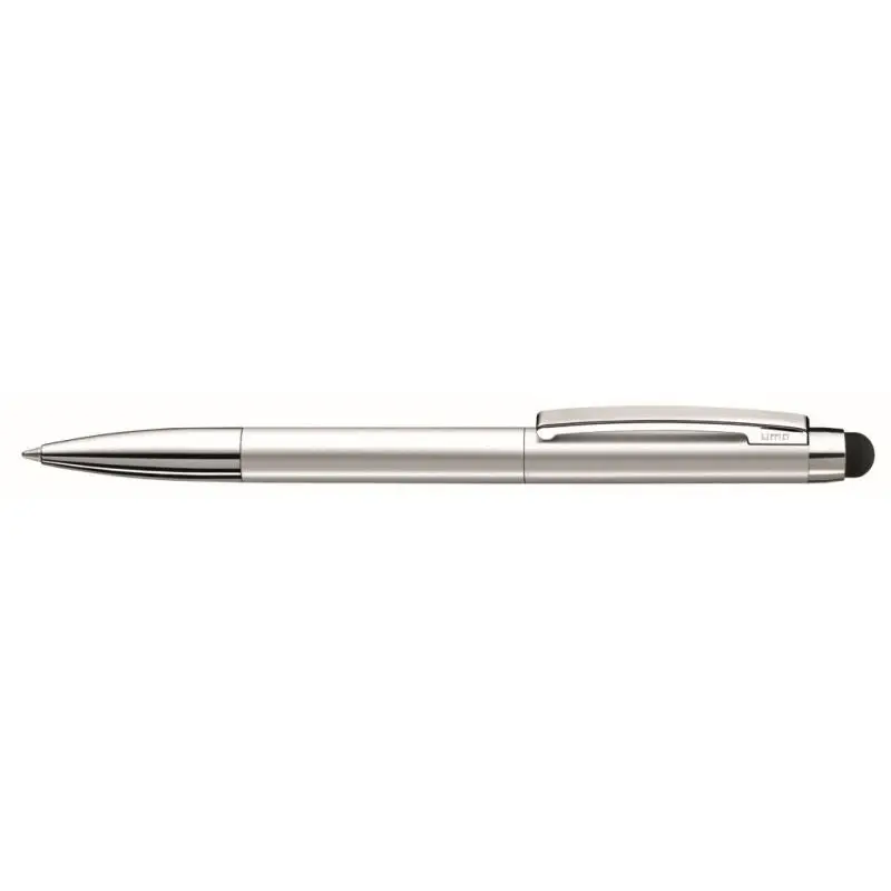 Hochwertiger Slide Touch Stylus Pen - kapazitiver Touchpen, nachfüllbar, ergonomisch - silber