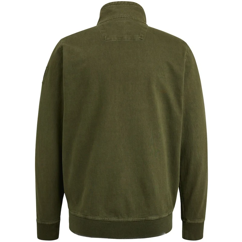 PME-Legend Button jacket open end jersey grün