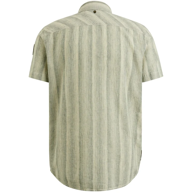 PME-Legend Short Sleeve Shirt Yarn Dyed Strip grün