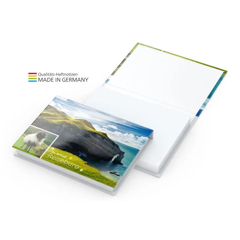 Dublin White mit 4C Druck, Gloss Kaschierung - individuell gestaltbar