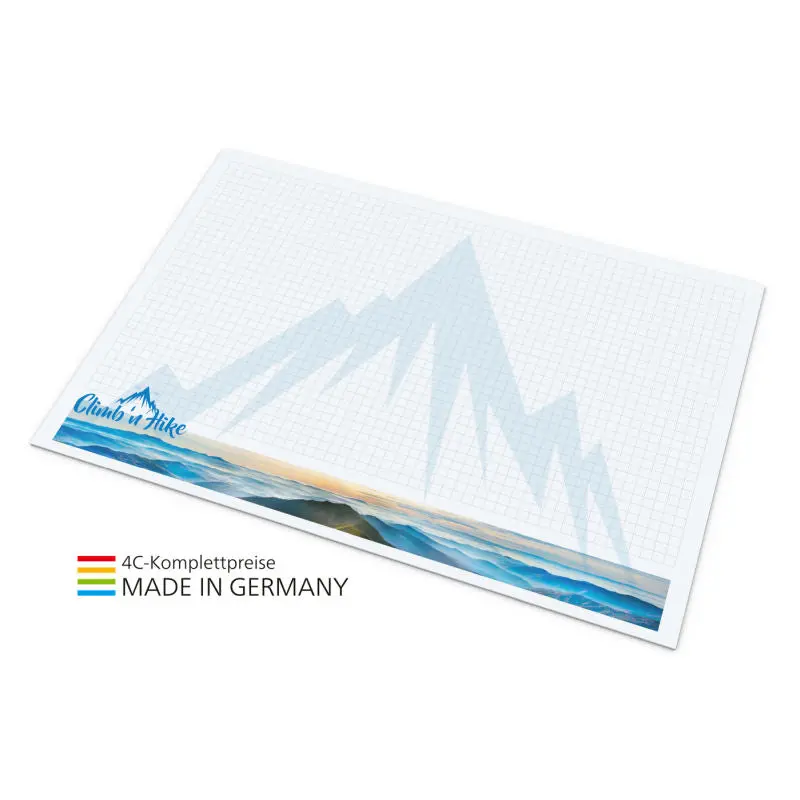 Schreibunterlage mit 25 Blatt und 4C-Druck - Farbenfrohes Design für Büro und Zuhause
