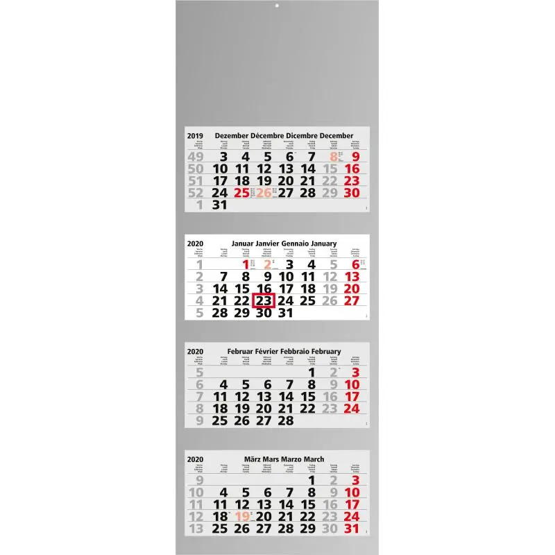 Quadro Light 4 Schweiz - Hellgrau - Premium Präsentationsmappe