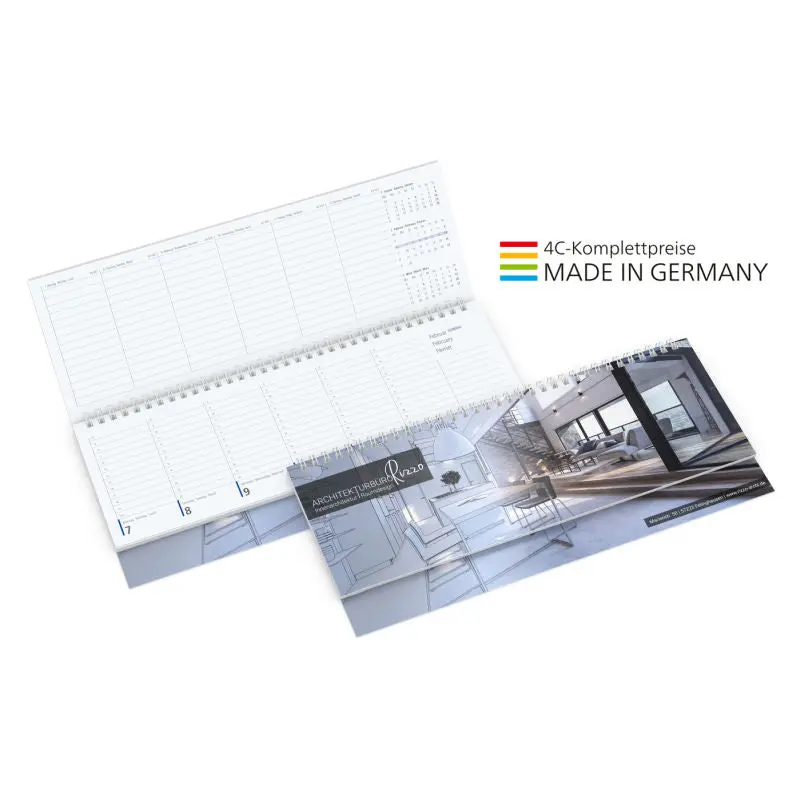 Kompaktmappe mit individuellem 4C-Druck – in Blau