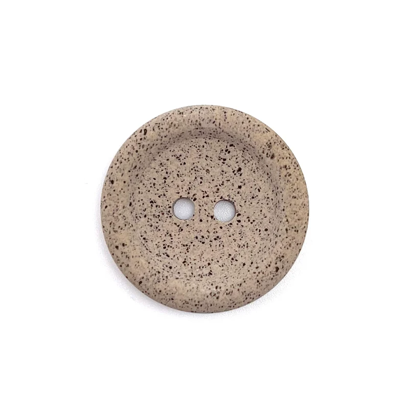 Knopf 2-Loch- recycelter Kaffee