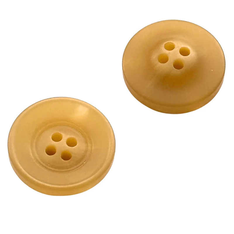 Hornimitatknopf Beige 4-Loch-Knopf – Blazer- und Sakkoknopf HI-93