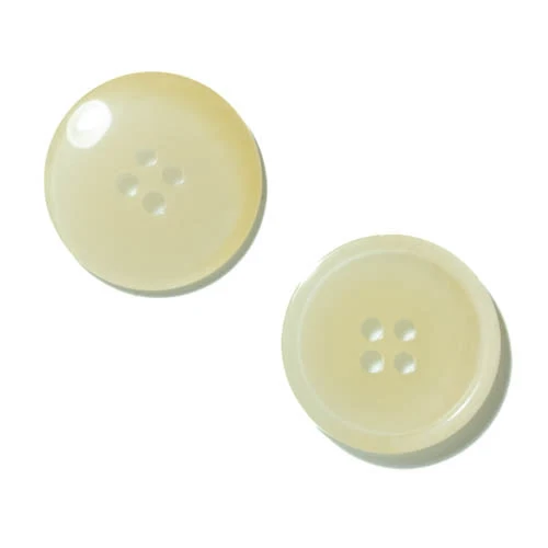 Hornimitatknopf Beige 4-Loch-Knopf – Mantel- und Jackenknopf HI-105