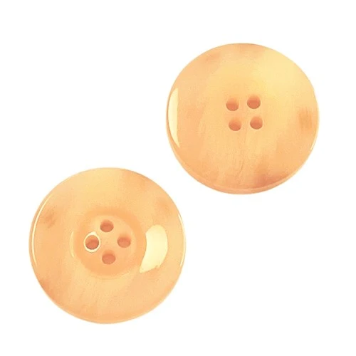 Hornimitatknopf Rosa-Pink-Orange 4-Loch-Knopf – Blazer- und Sakkoknopf HI-108