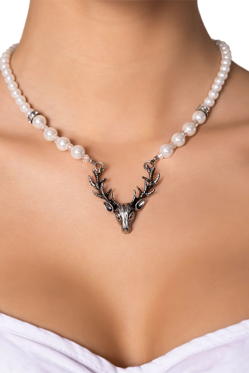 DHK-203-000 PERLENKETTE HIRSCH