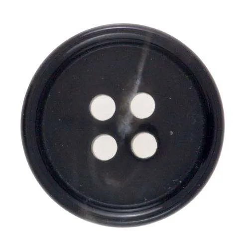 Herrenknopf Schwarz – Kunststoffknopf KS-64