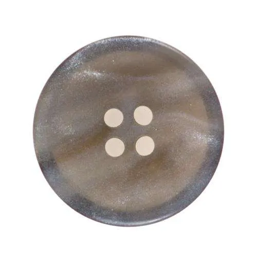 Mantelknopf flach Grau – Kunststoffknopf KM-23