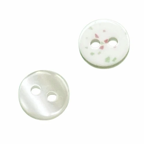 Perlmuttimitatknopf Creme/Natur 2-Loch 10 mm – PLI-33-creme-R