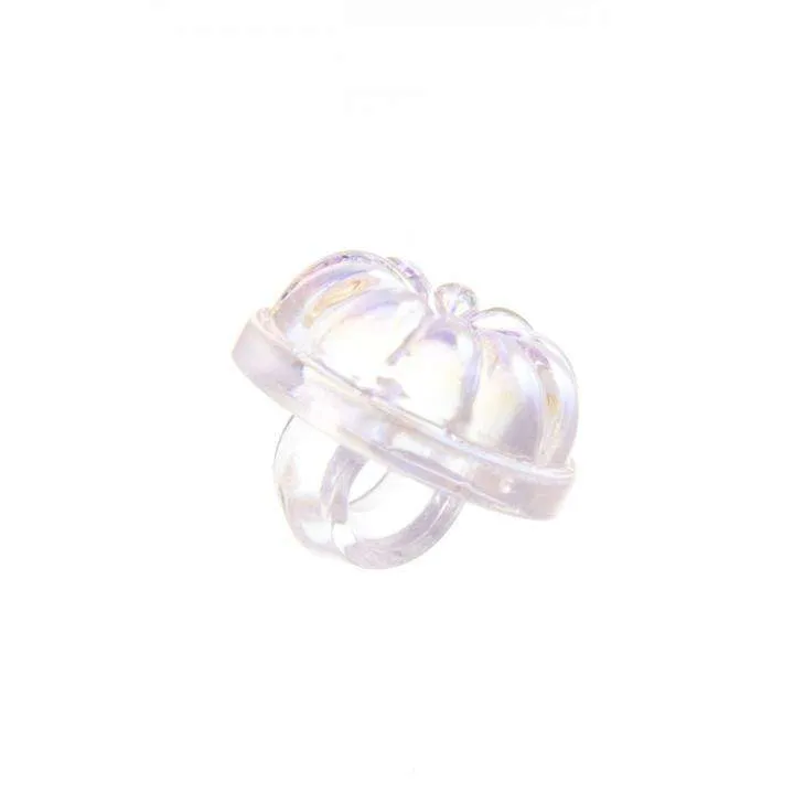 Knopf Blume Transparent – Kunststoffknopf BL-24