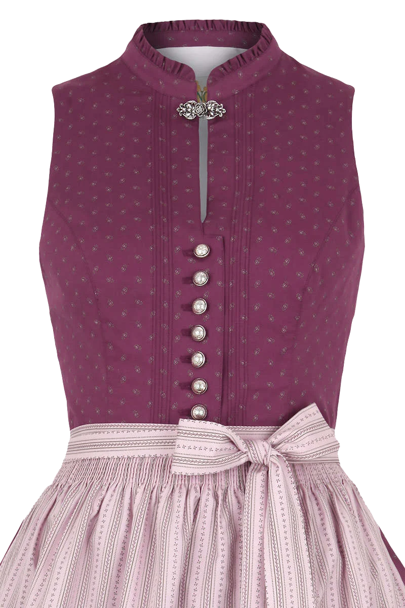 Waschdirndl Stretch hochgeschlossen