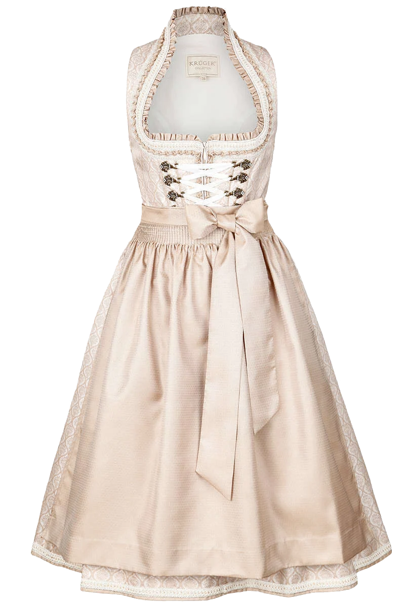 Dirndl Midi mit Doppelschürze