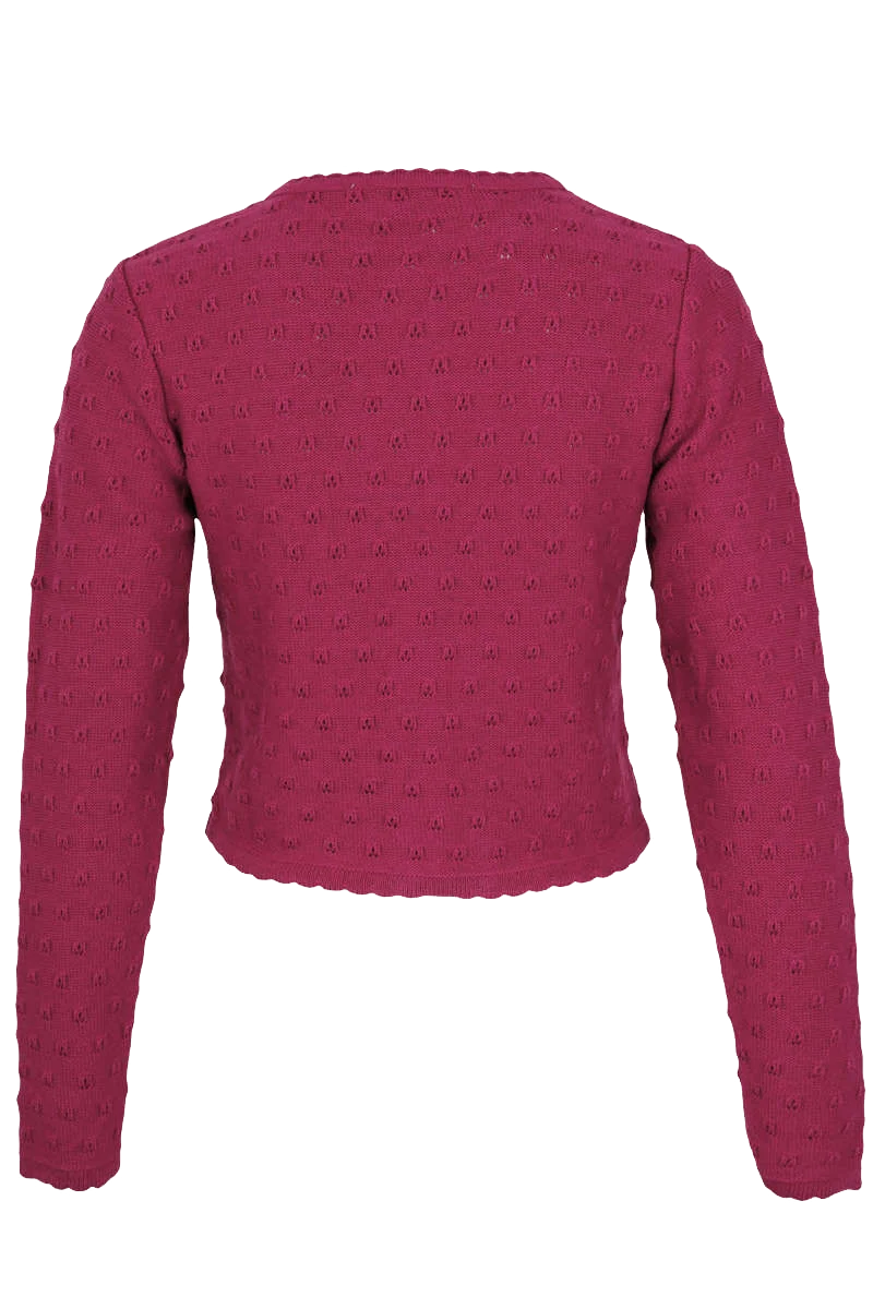 Dirndlstrickjacke beere