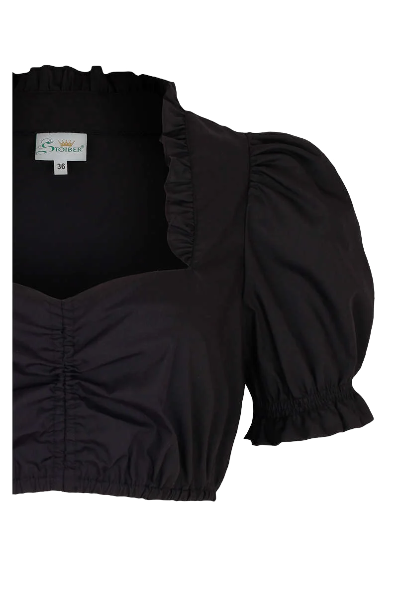 Dirndlbluse mit Puffärmel