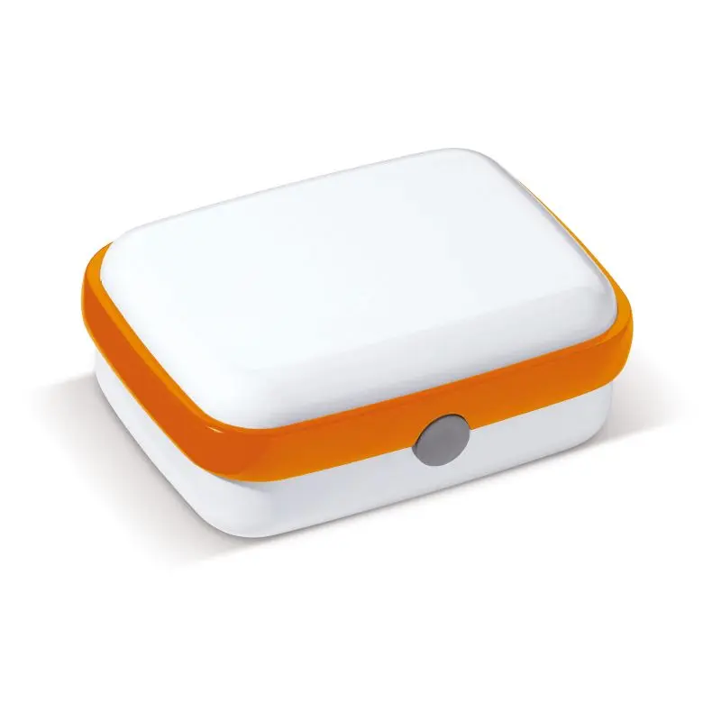 Fresh Bread Box 1000ml - White & Orange, Spacious, Stylish, and Durable Lunch Container