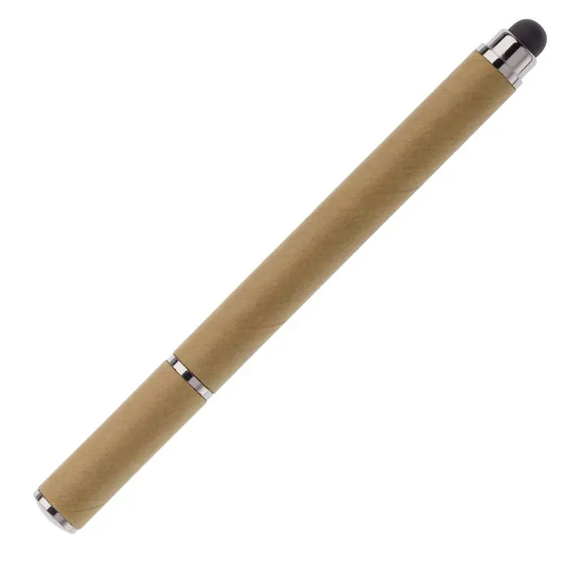 Papier Stylus Kugelschreiber - Brauner umweltfreundlicher Schreibstift mit Touchscreen-Funktion