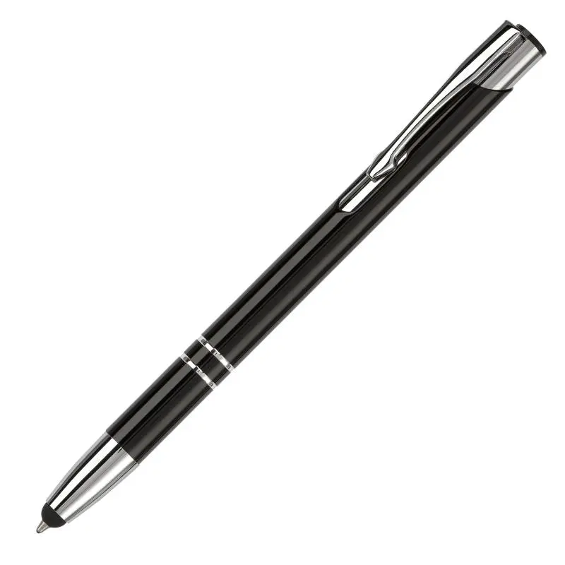 Alicante Stylus Ballpoint Pen - Schwarz - Multifunktionaler Schreibstift mit Touchscreen-Funktion