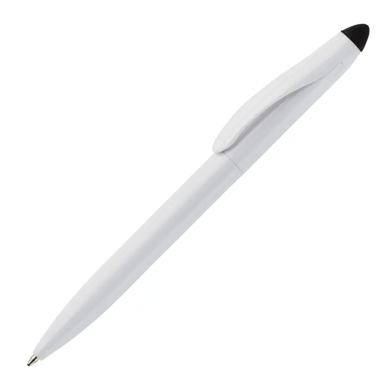 Premium Stylus Kugelschreiber Touchy - Weiß/Schwarz - Elegantes Touchscreen-Schreibgerät