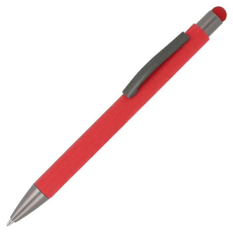 Stylischer Kugelschreiber New York Stylus aus Papier - umweltfreundliches, rotes Schreibgerät