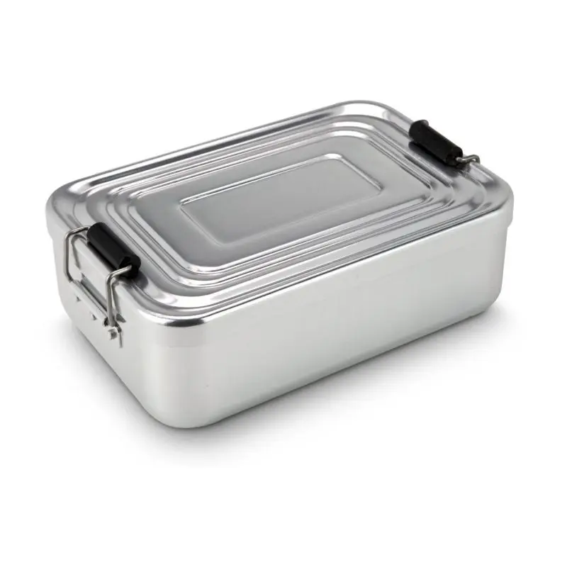 ROMINOX Lunchbox Quadra Silber Robuster und eleganter Frischhaltebehälter