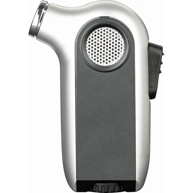 ZORR Mini Torch - Kompaktes Taschenfeuerzeug in Silber für präzises Anzünden