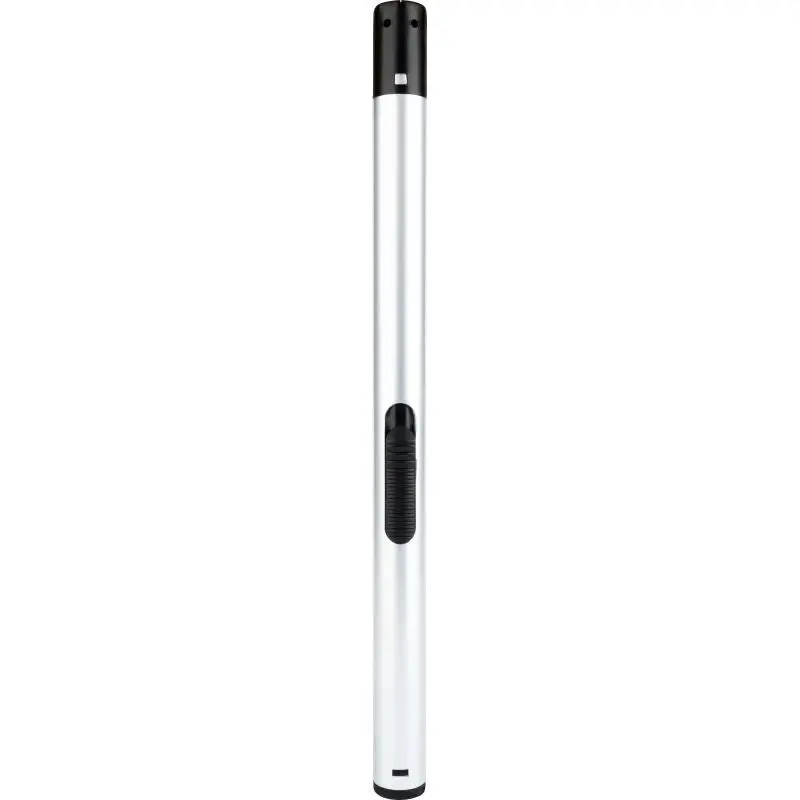 LUX BBQ Slim Metallic Feuerzeug – Silber, Nachfüllbar, Elegantes Design für Grill & Küche