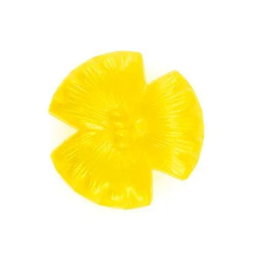 Kinderknopf Blume Gelb 18 mm – Kunststoffknopf KK-40GELB