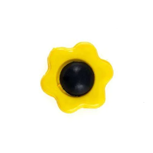 Kinderknopf Blume Gelb 14 mm – Kunststoffknopf KK-3GELB