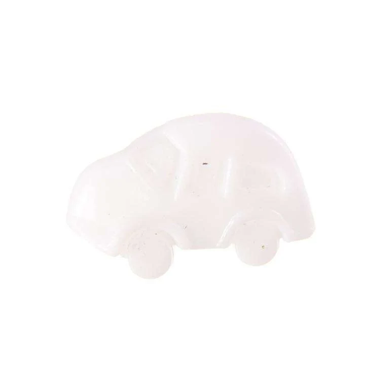 Kinderknopf Auto Weiß 18 mm – Kunststoffknopf KK-70-WEISS
