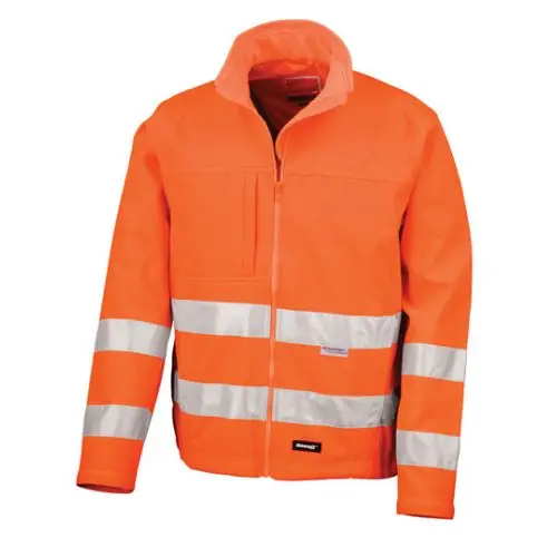 Softshell-Jacke 'High Vis', Wetterfest und Hochsichtbar