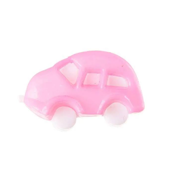 Kinderknopf Auto Rosa 18 mm – Kunststoffknopf KK-70-ROSA