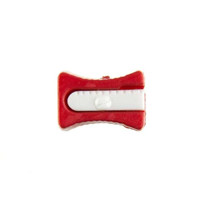 Kinderknopf Anspitzer Rot 16 mm – Kunststoffknopf KK-152-ROT-1