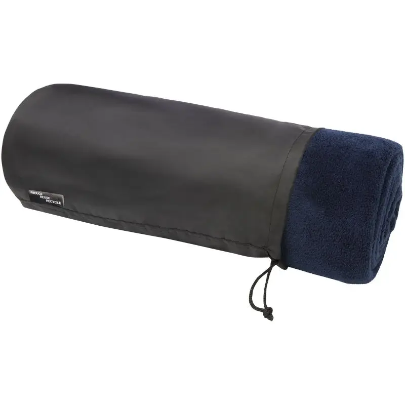 Lily RPET Coral-Fleece Decke, GRS Zertifiziert – Dunkelblau
