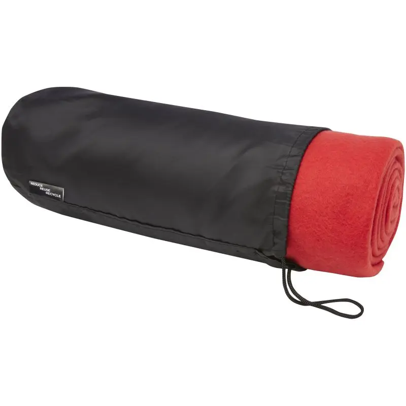 Willow GRS-zertifizierte RPET Polar-Fleece Decke in Leuchtendem Rot
