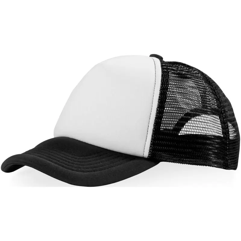 Trucker Cap in Schwarz-Weiß mit 5 Segmenten – Modern und Trendig