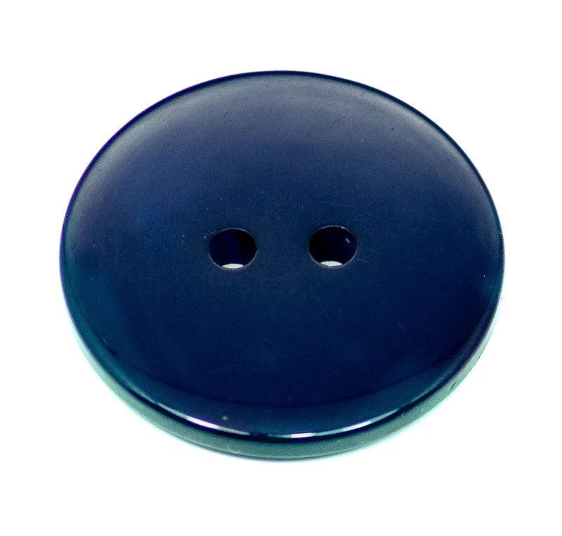 Flacher Knopf Marine Blau – Kunststoffknopf KBL-150