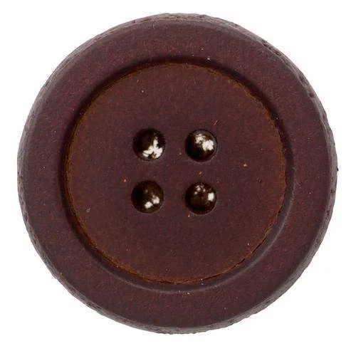 Lederknopf Rotbraun – Lederknopf LE-28