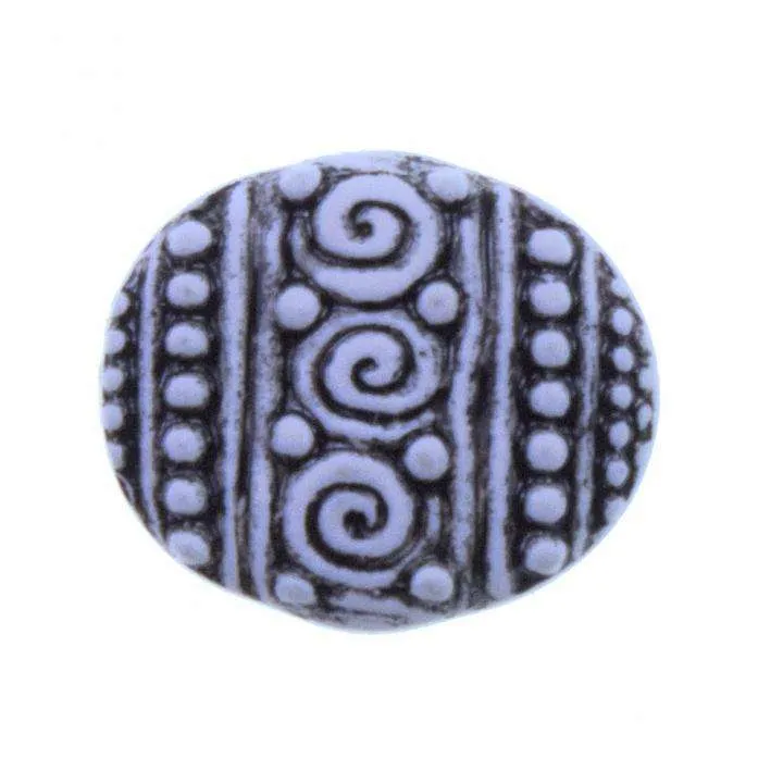 Kunststoff Knopf mit Ornament – Design Blazerknopf KW-52