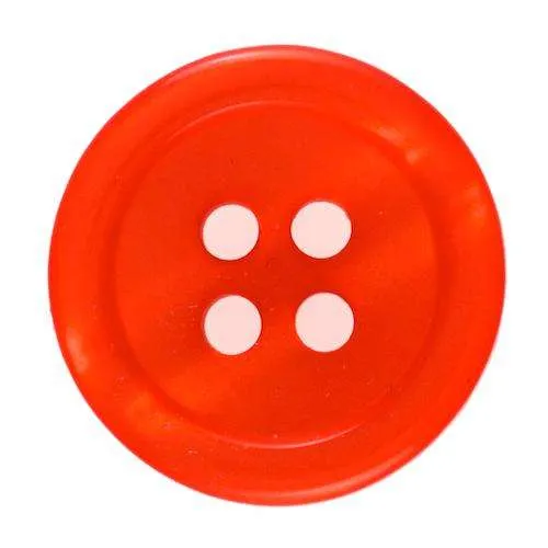 Knopf Rot 4-Loch – Kunststoffknopf KRO-61