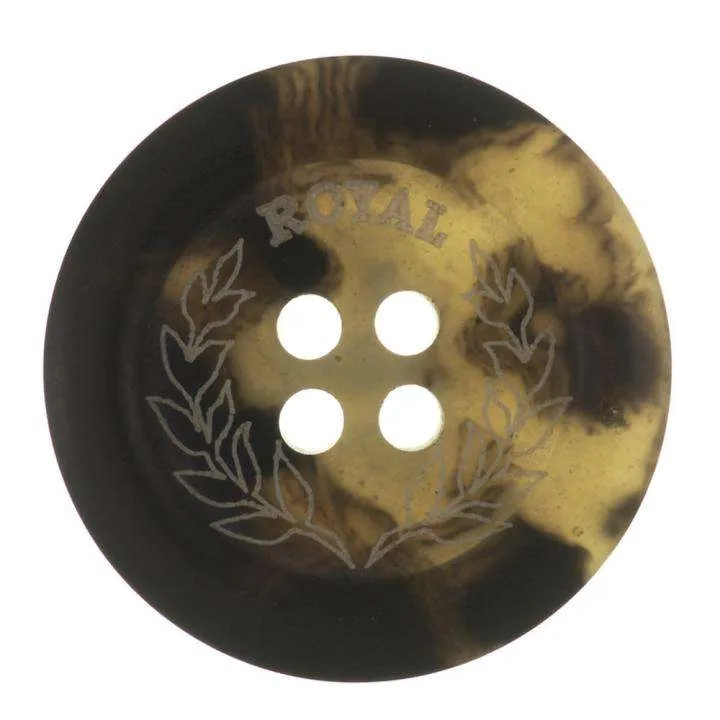 4-Loch Knopf Grau – Kunststoffknopf KG-29